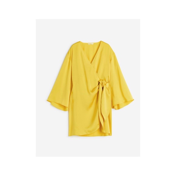 Satin Wrap Front Dress or Tunic - Picture 7 of 10